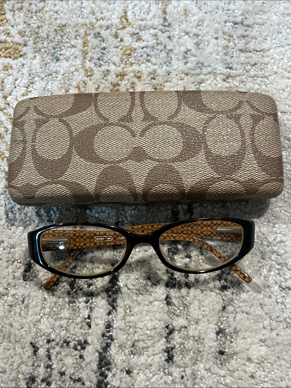 Coach Women's Brown Signature Eyeglasses with Case Lannie 546 tortoise z31